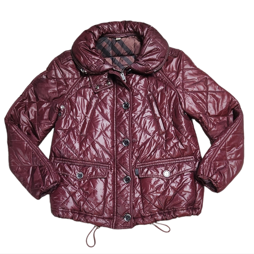 Burgundy Quilted Women's Jacket